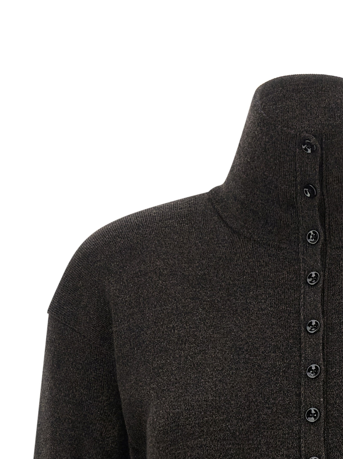 Lemaire Button Cardigan Brown, view 3