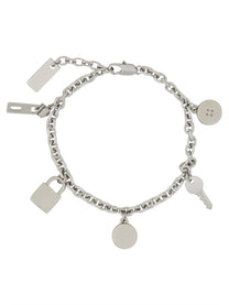 Marc Jacobs Women's Button Charm Bracelet Silver Marc Jacobs