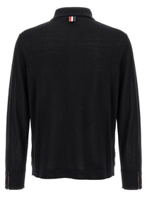 Thom Browne Button Down Cardigan Black