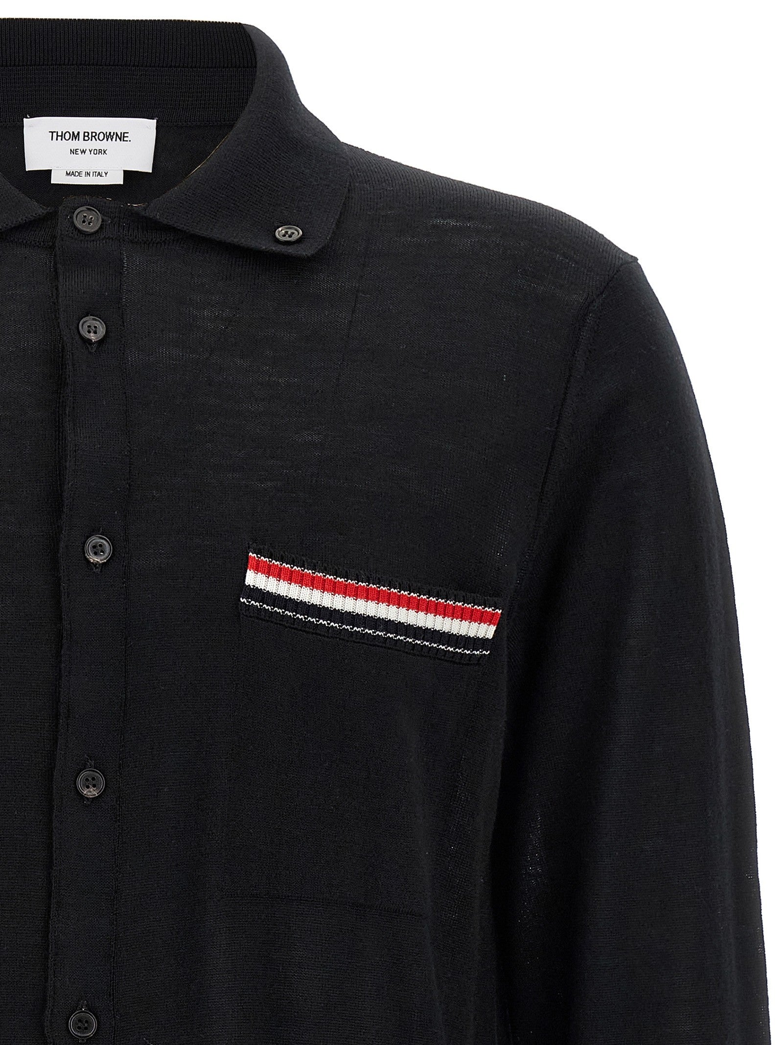 Thom Browne Button Down Cardigan Black