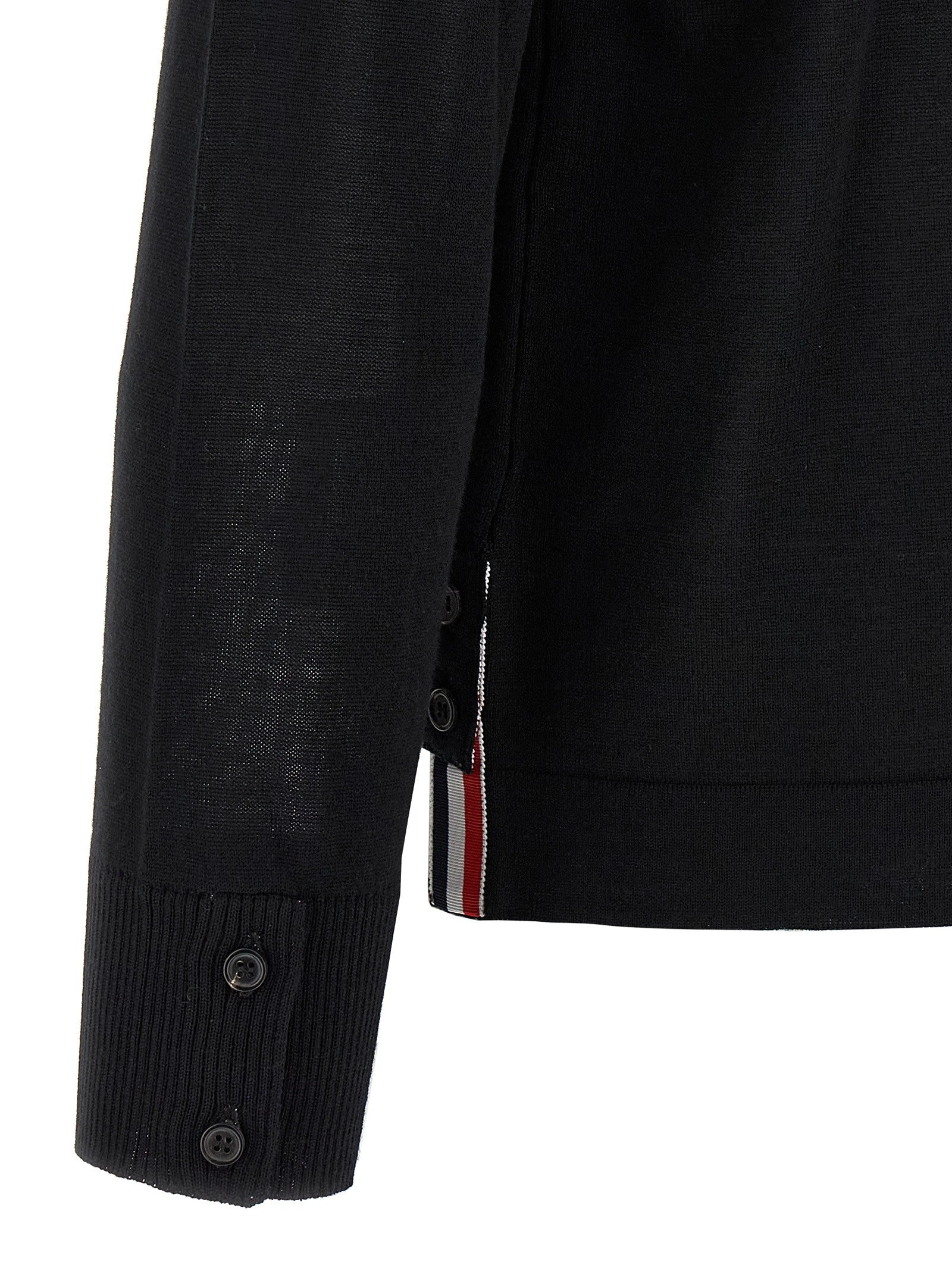 Thom Browne Button Down Cardigan Black