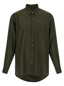 Tom Ford Button Down Shirt Green