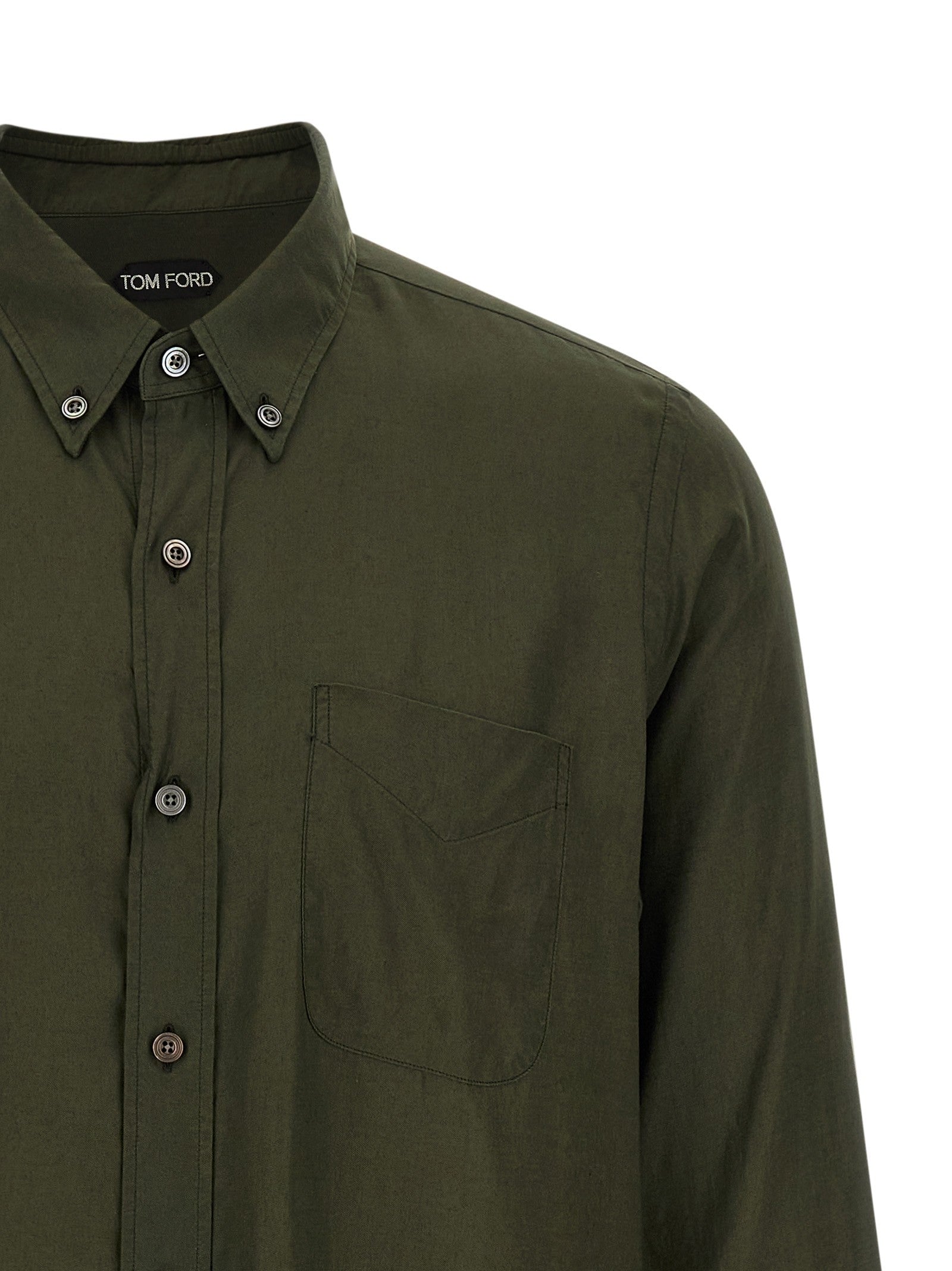 Tom Ford Button Down Shirt Green