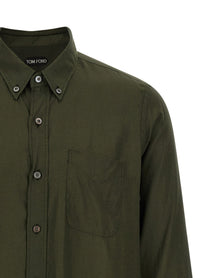Tom Ford Button Down Shirt Green