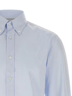 Brunello Cucinelli Button Down Shirt Blue, view 3