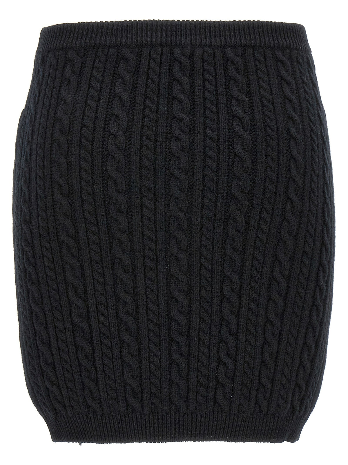 Alessandra Rich Button Skirt Black