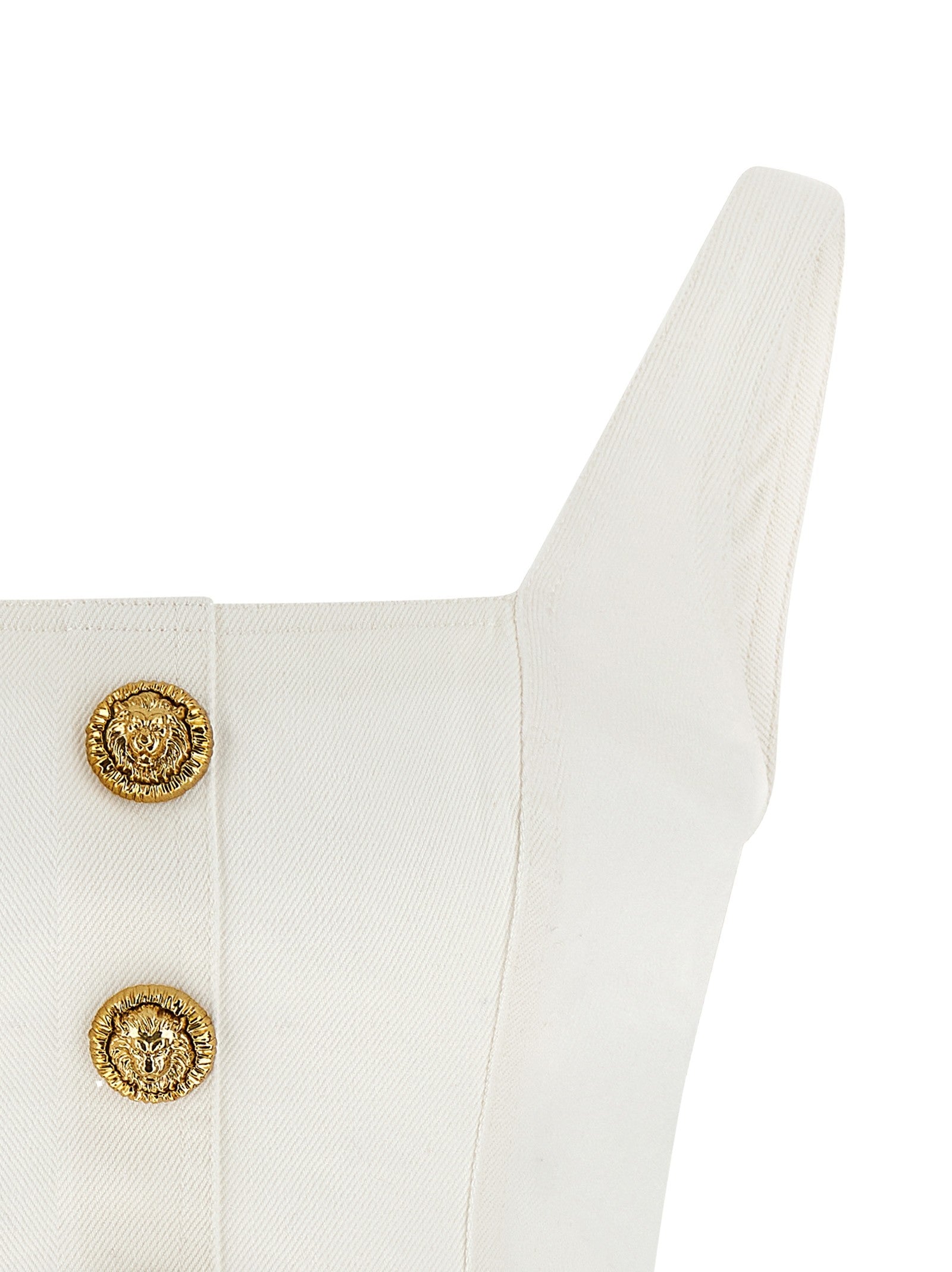 Balmain Button Top White