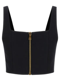 Balmain Button Top Black