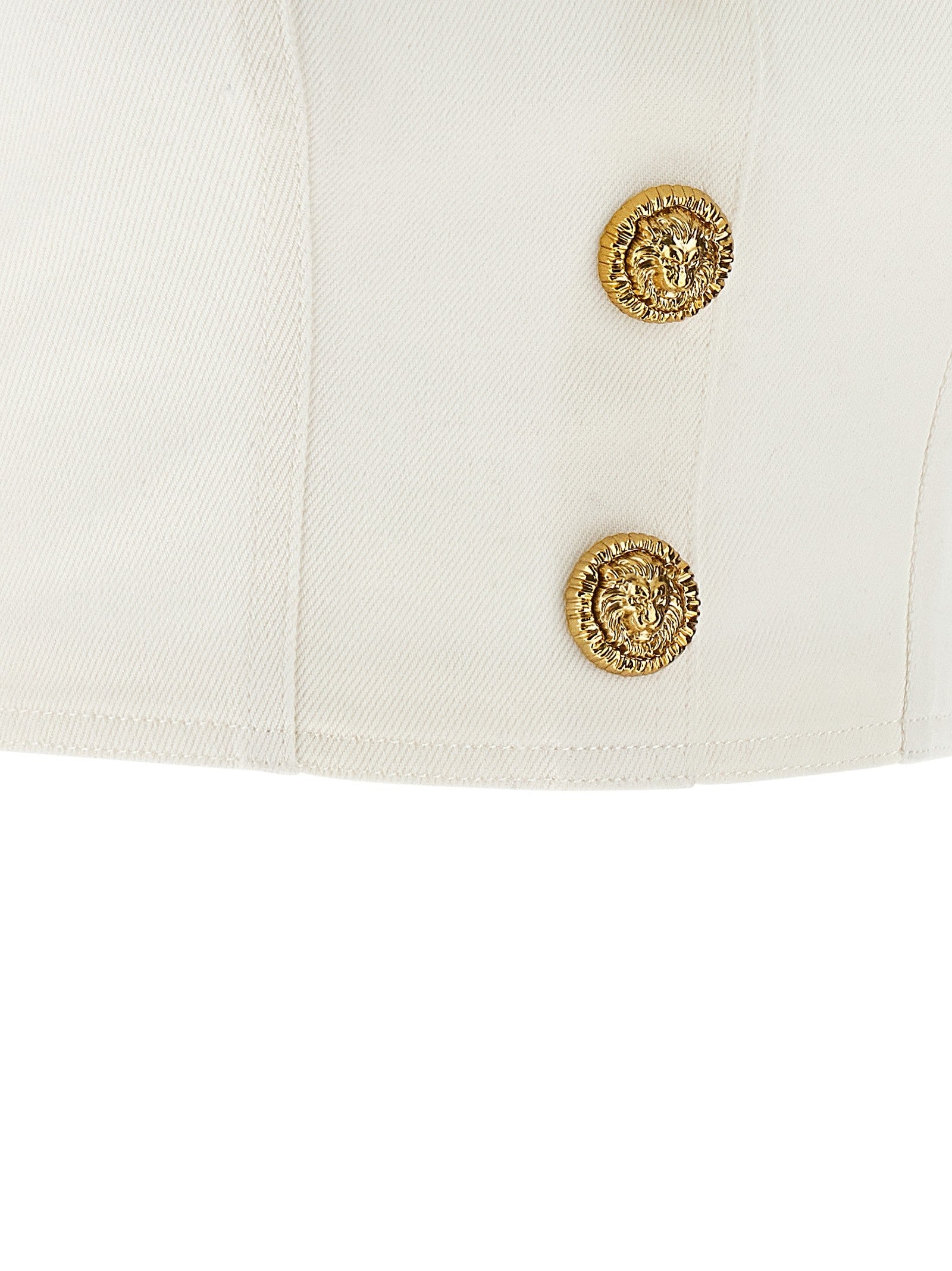 Balmain Button Top White
