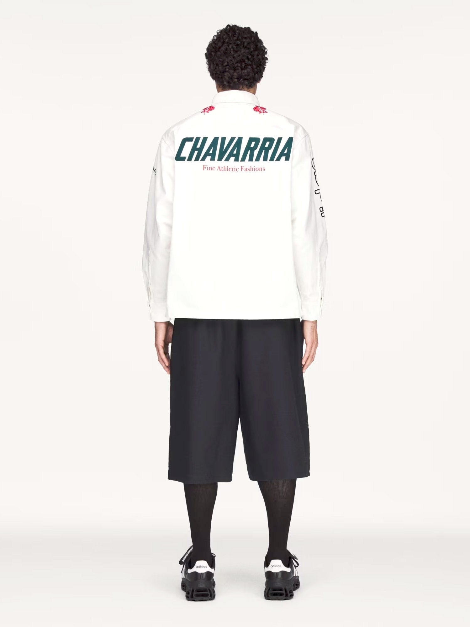 adidas Originals x Willy Chavarria Men's Button up Cotton Shirt White