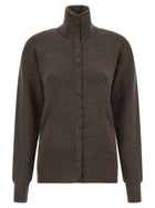 Lemaire Buttoned Top Cardigan Brown