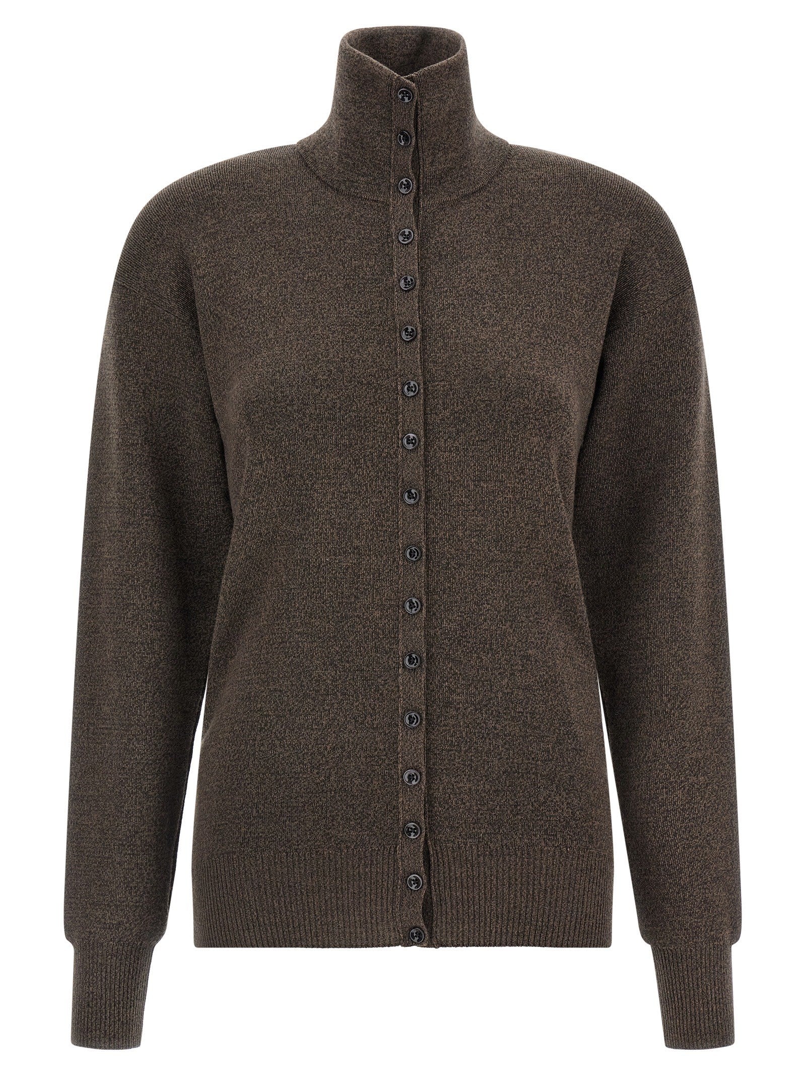 Lemaire Buttoned Top Cardigan Brown