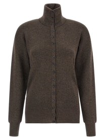 Lemaire Buttoned Top Cardigan Brown