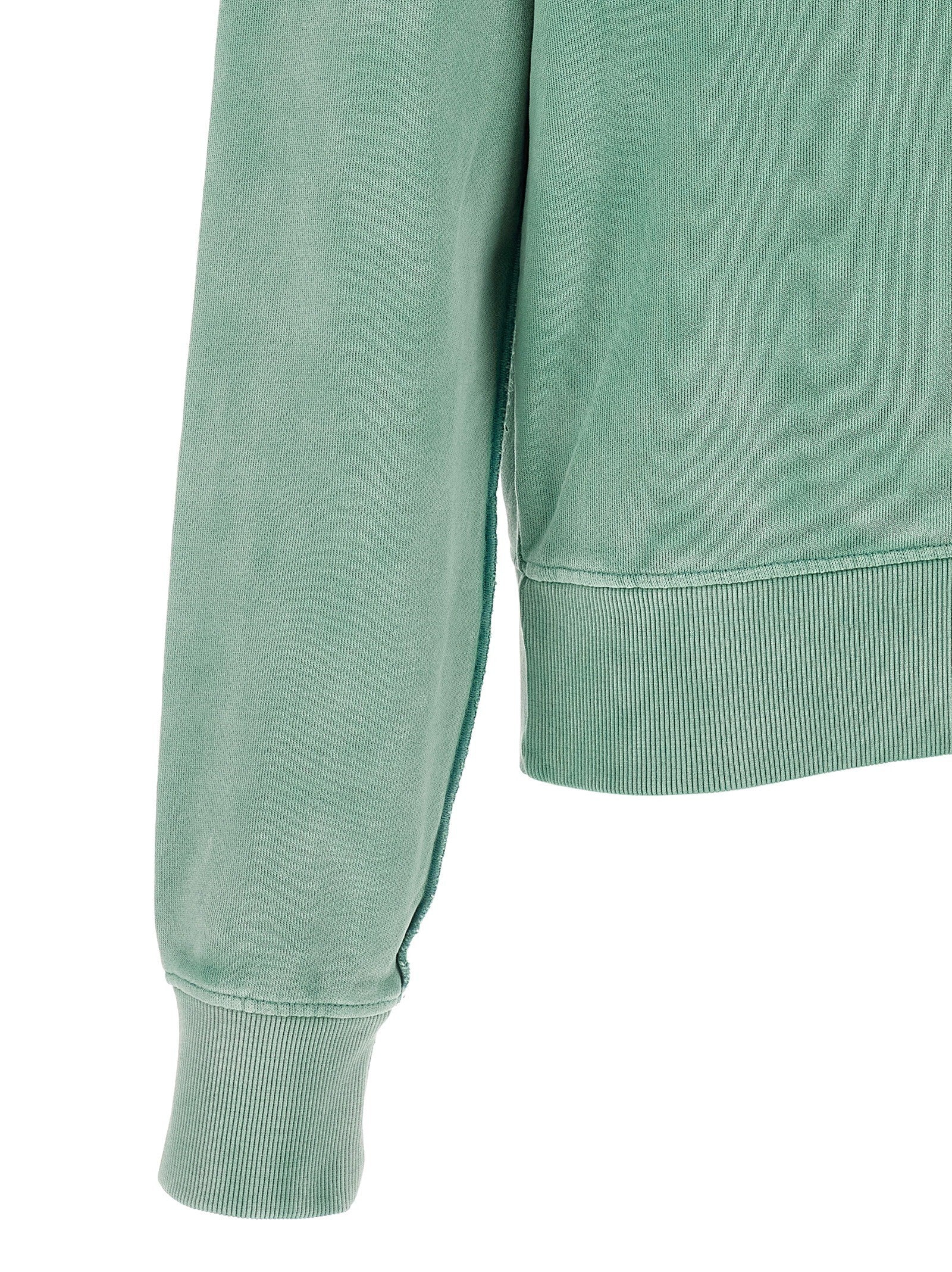 Entire Studios Buttoned Turtleneck Sweatshirt Green