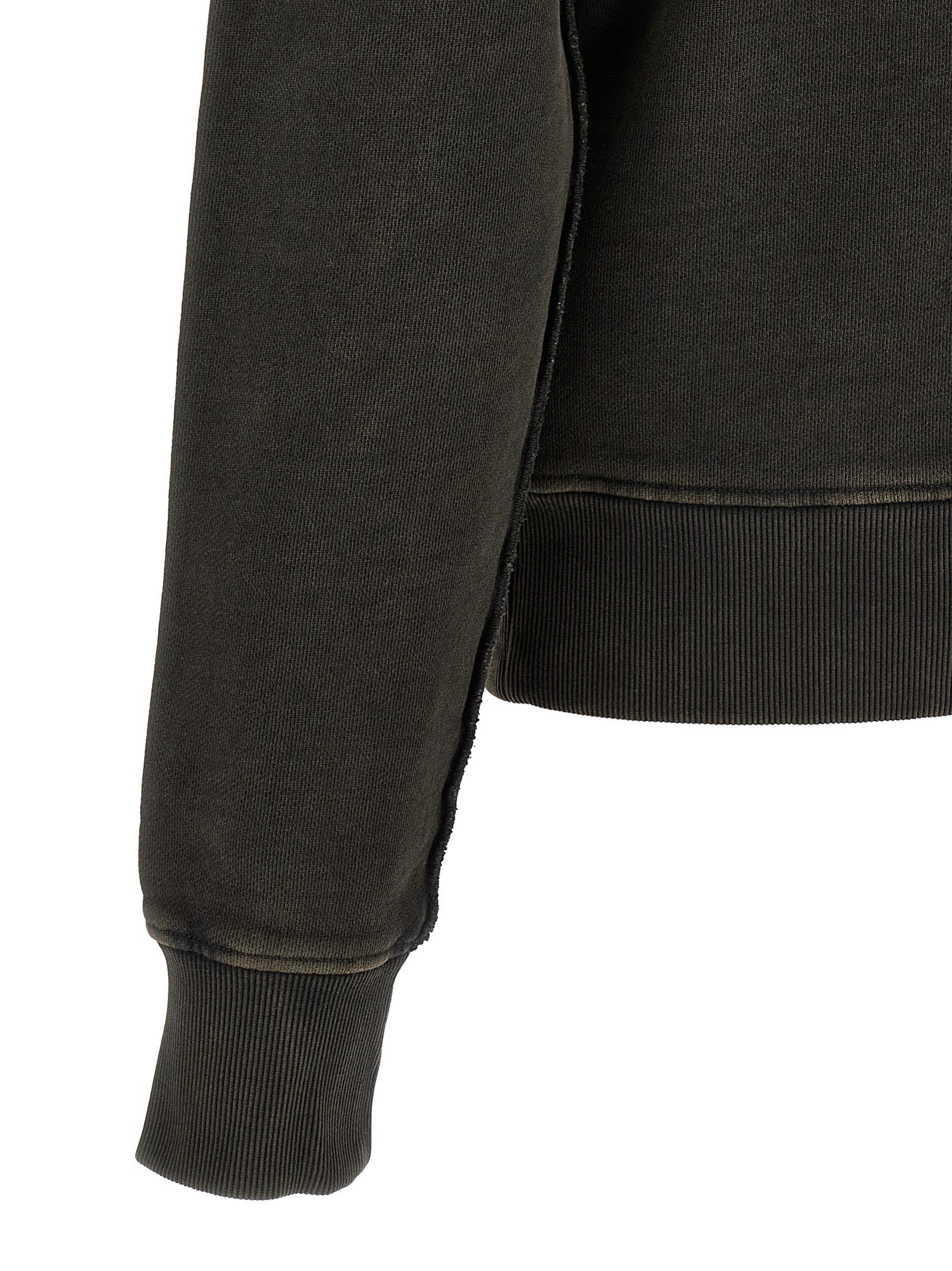Entire Studios Buttoned Turtleneck Sweatshirt Black