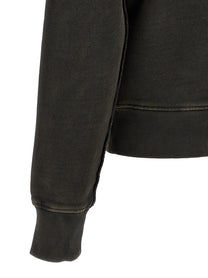 Entire Studios Buttoned Turtleneck Sweatshirt Black