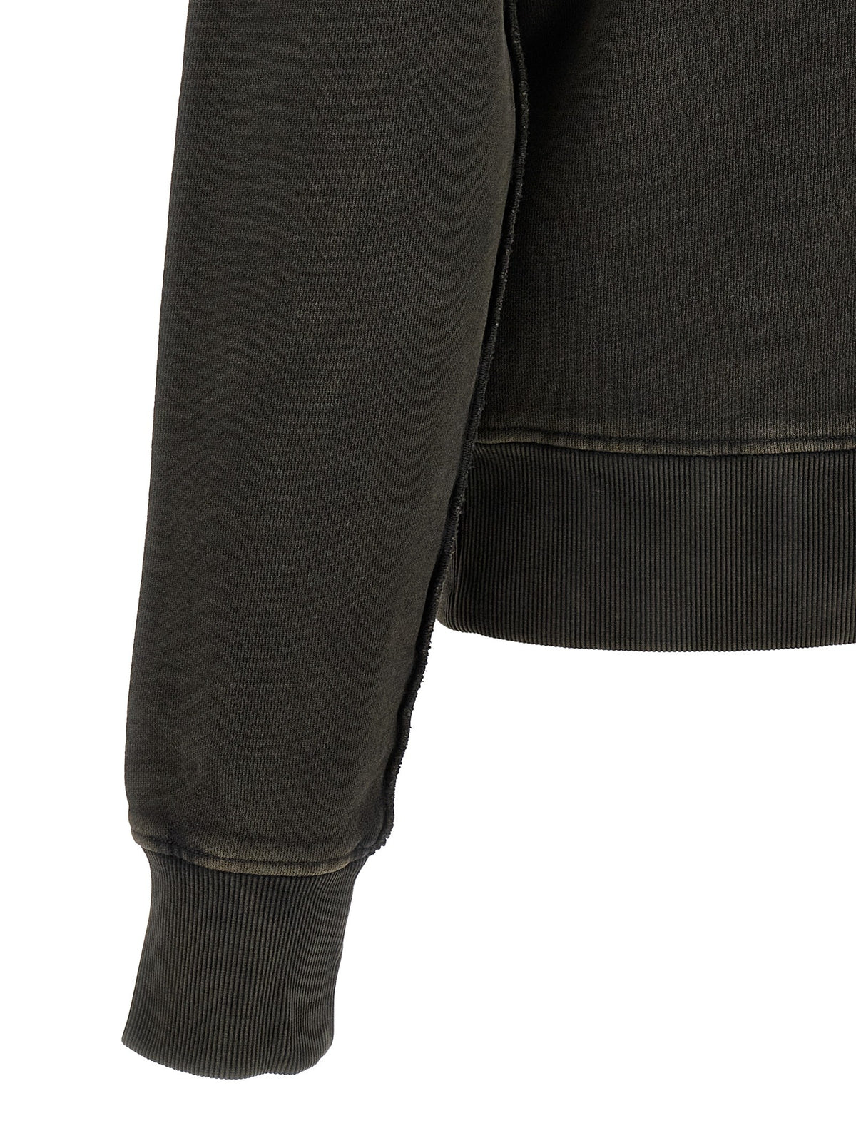 Entire Studios Buttoned Turtleneck Sweatshirt Black, view 4