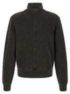 Entire Studios Buttoned Turtleneck Sweatshirt Black, view 2
