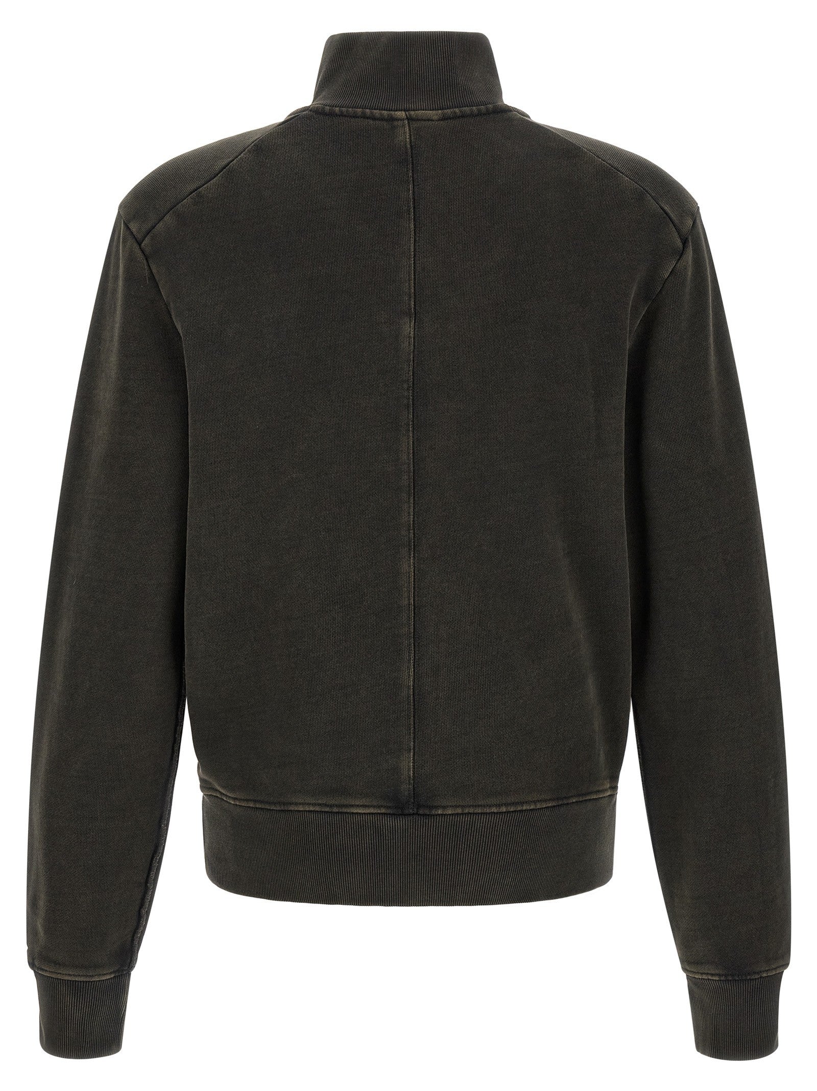 Entire Studios Buttoned Turtleneck Sweatshirt Black