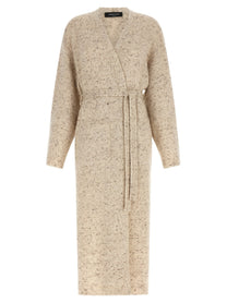 Fabiana Filippi Buttoned Yarn Cardigan Beige