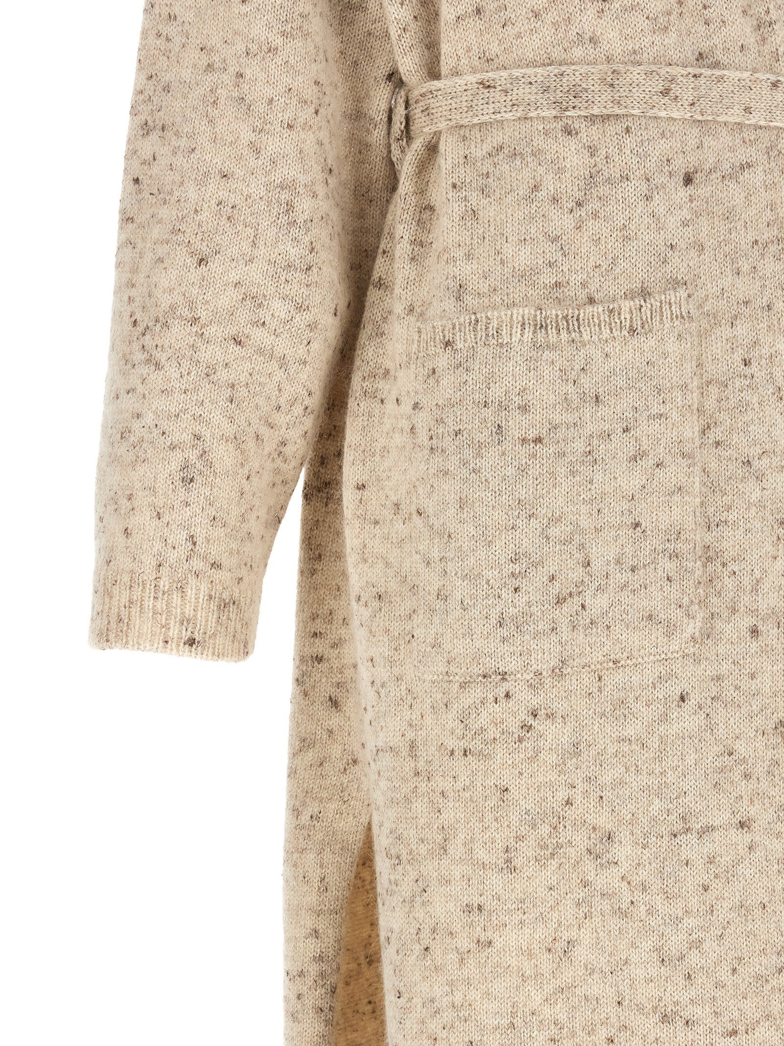 Fabiana Filippi Buttoned Yarn Cardigan Beige