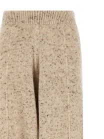 Fabiana Filippi Buttoned Yarn Pants Beige