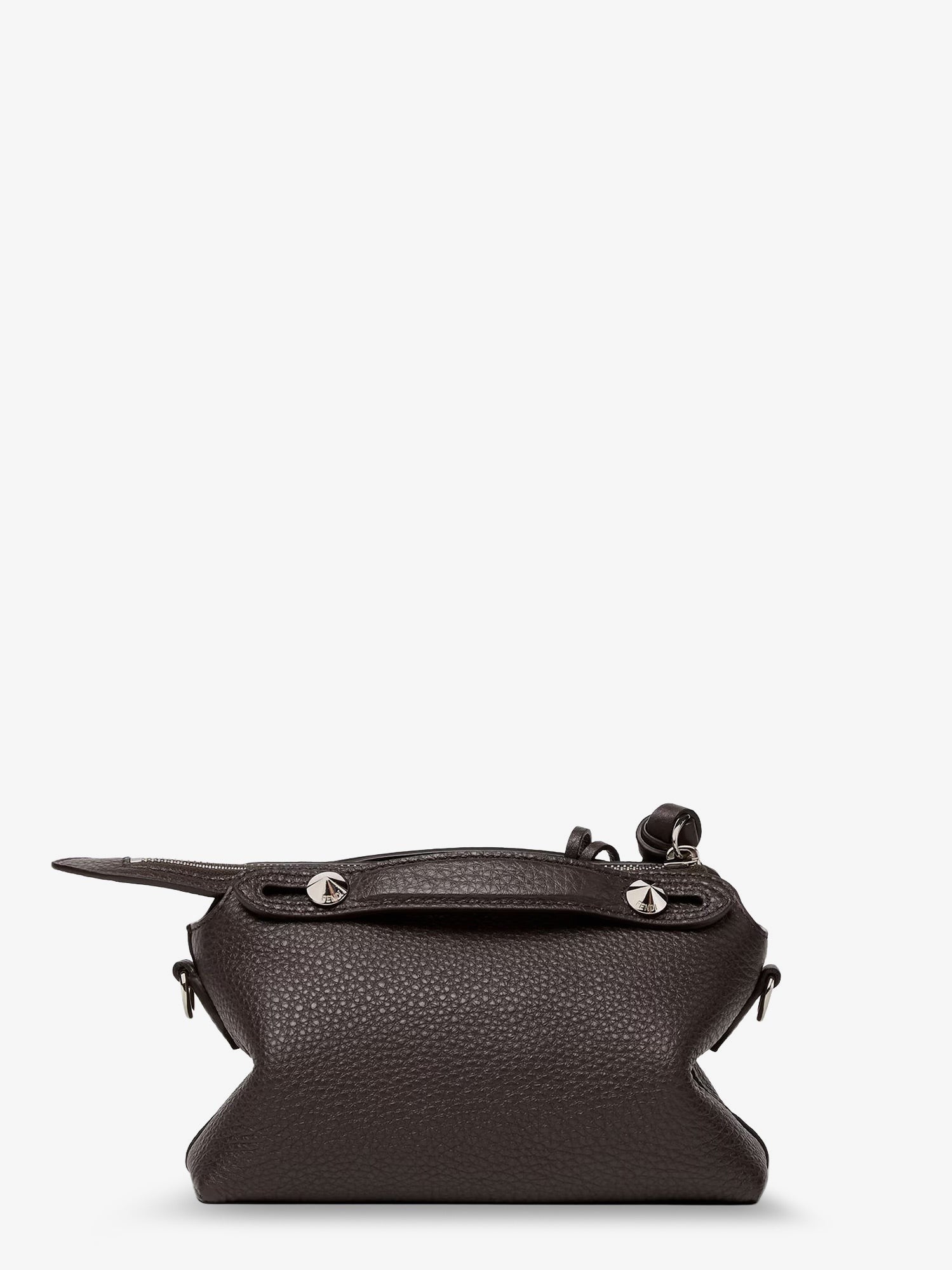 Fendi Women's By the Way Hammered Leather Handbag Black