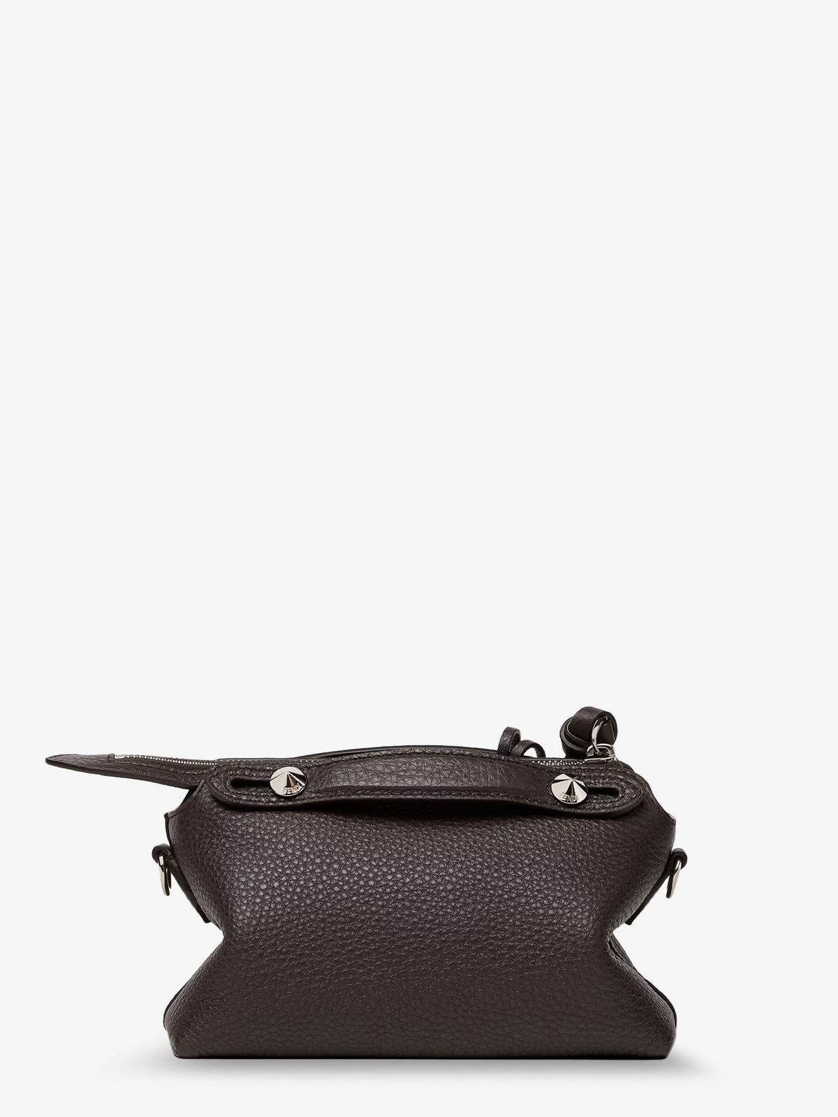 Fendi Women's By the Way Hammered Leather Handbag Black, view 2