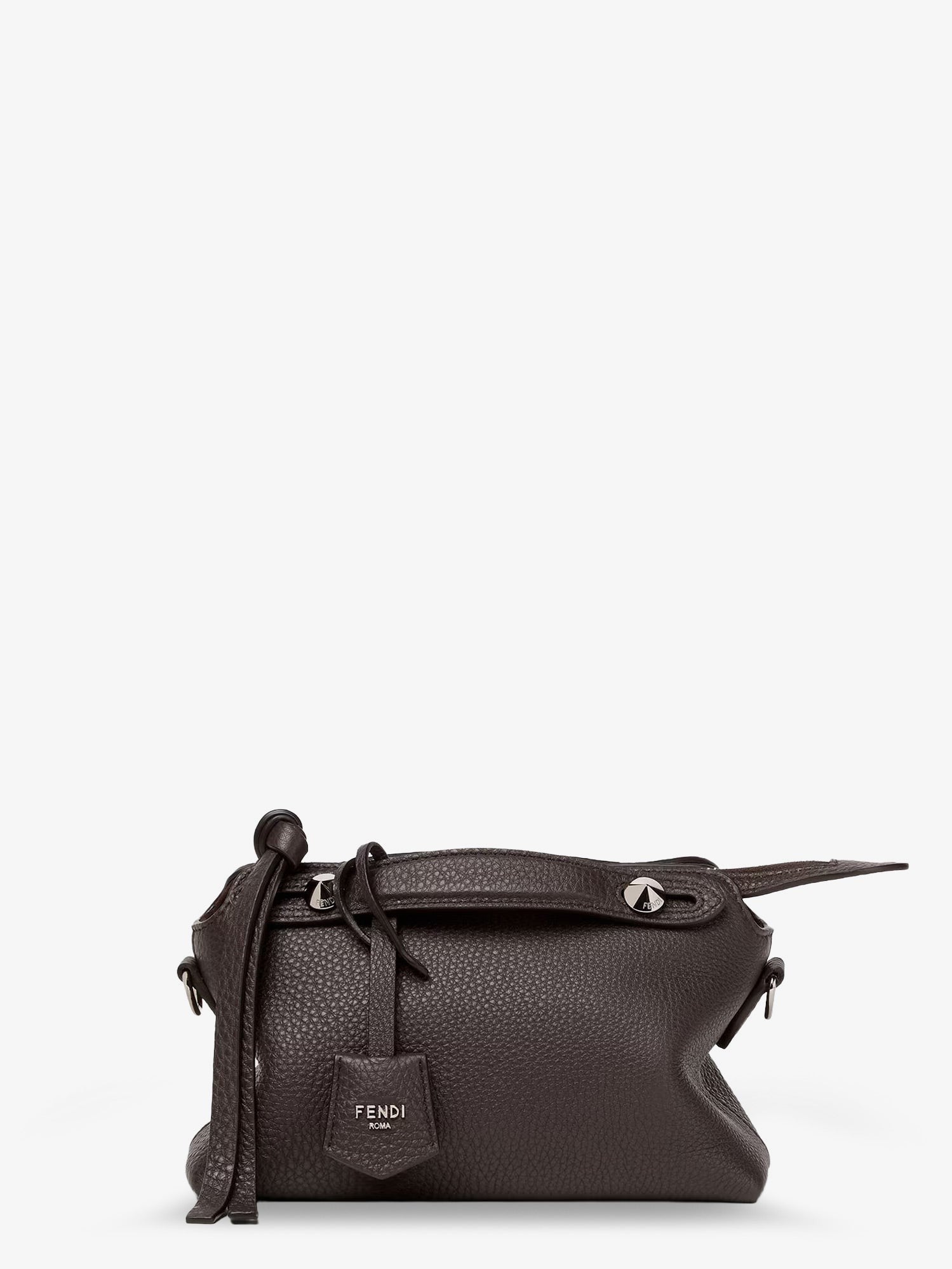 Fendi Women's By the Way Hammered Leather Handbag Black