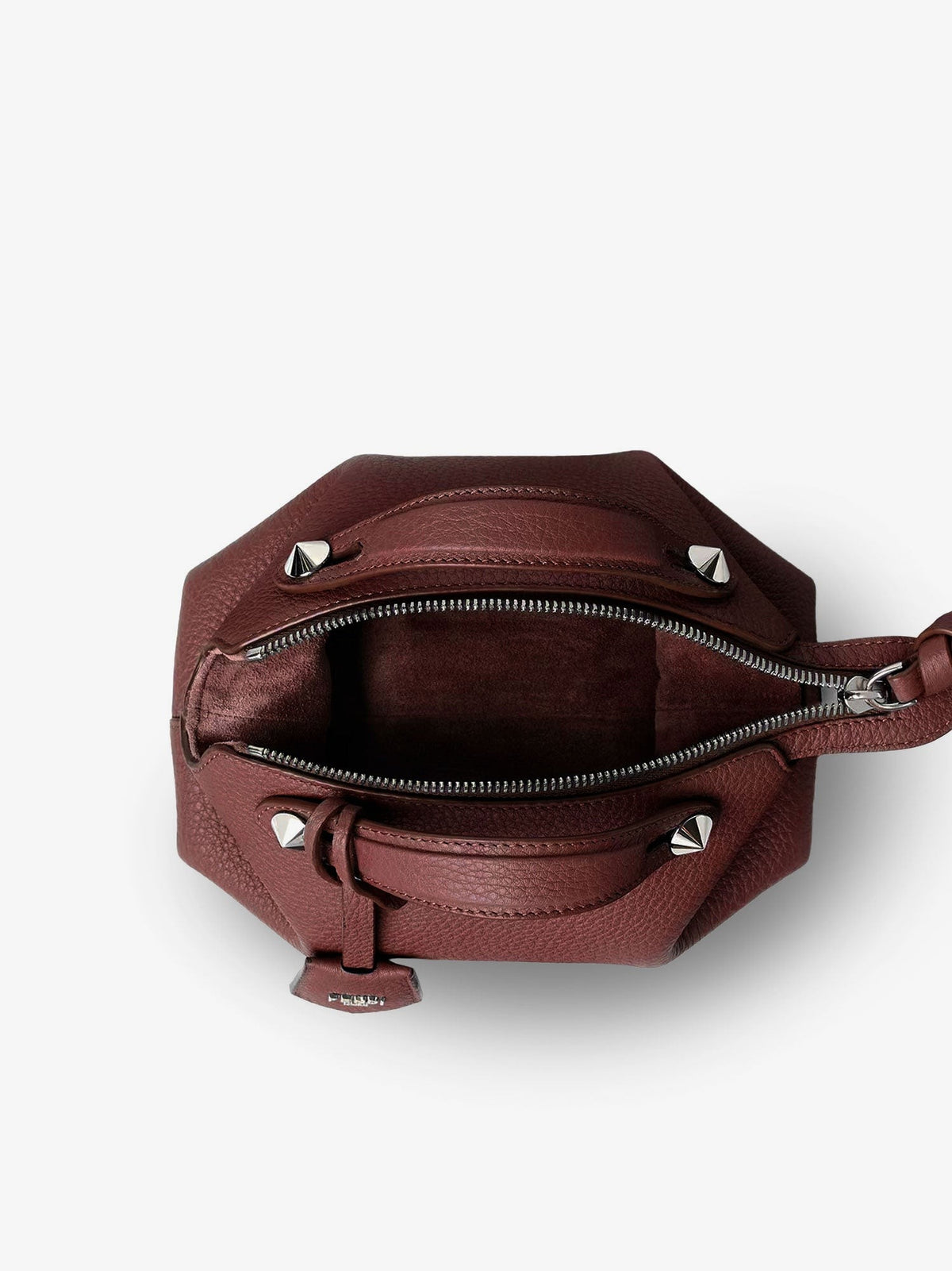 Fendi Women's By the Way Hammered Leather Handbag Red