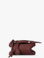 Fendi Women's By the Way Hammered Leather Handbag Red