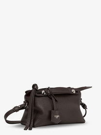 Fendi Women's By the Way Hammered Leather Handbag Black