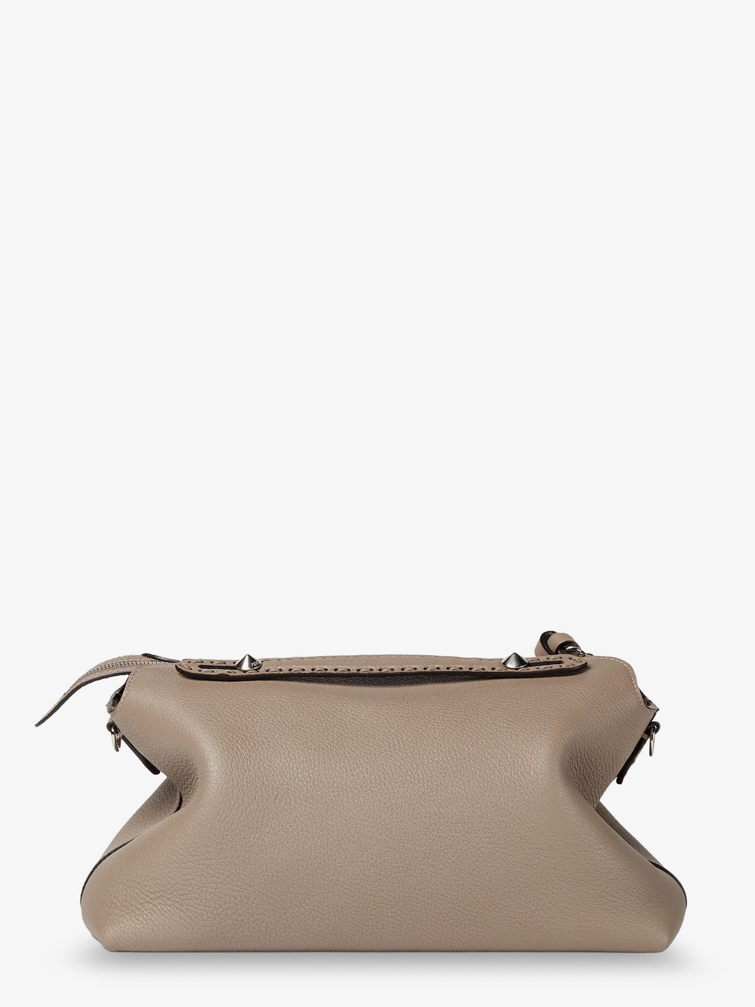 Fendi Women's By the Way Selleria Large Leather Handbag Beige