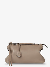 Fendi Women's By the Way Selleria Large Leather Handbag Beige
