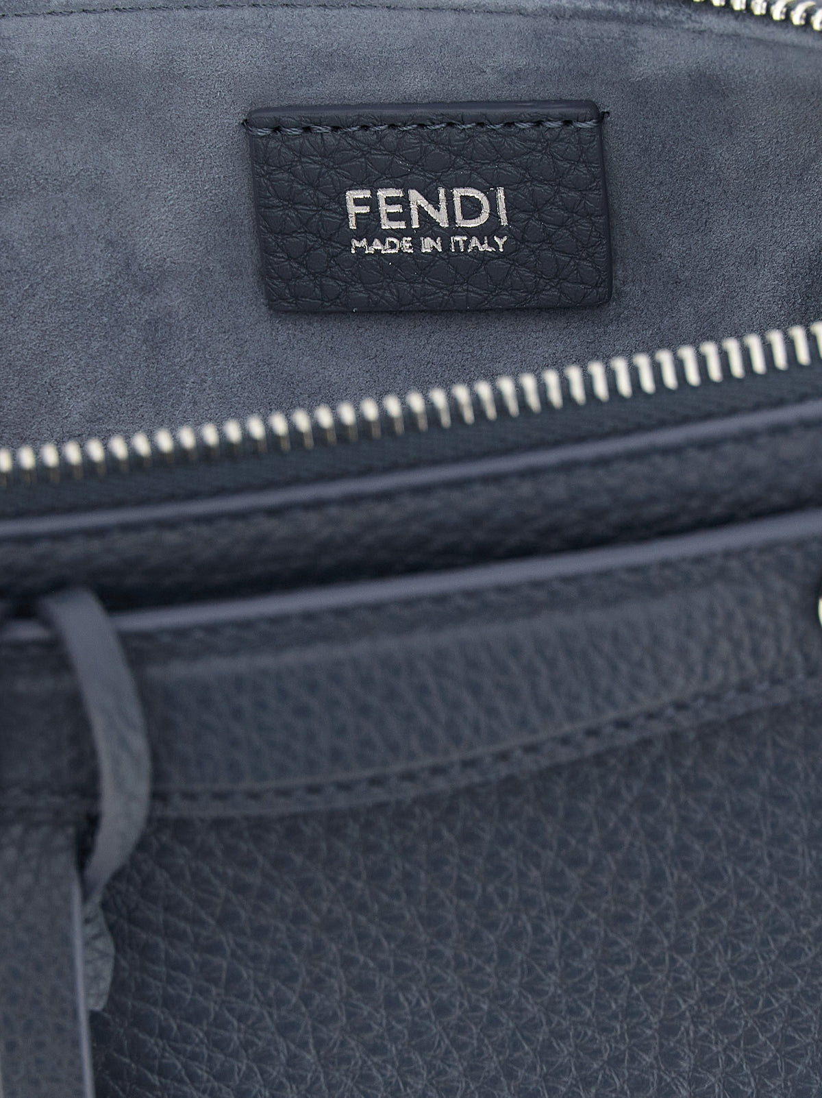 Fendi By the Way Soft Mini Clutch Blue