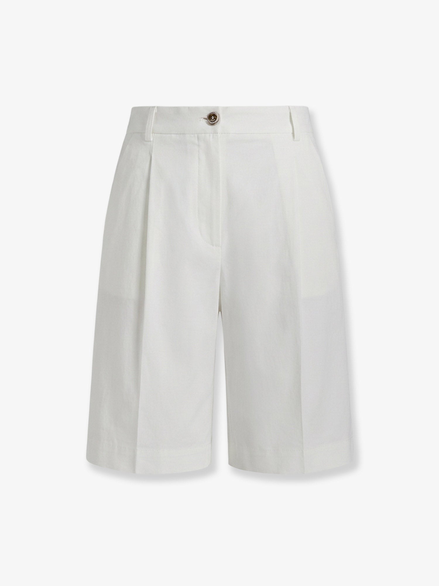 Pinko Women's Byrana Linen and Viscose Shorts White