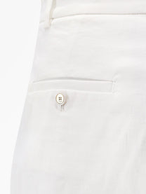 Pinko Women's Byrana Linen and Viscose Shorts White