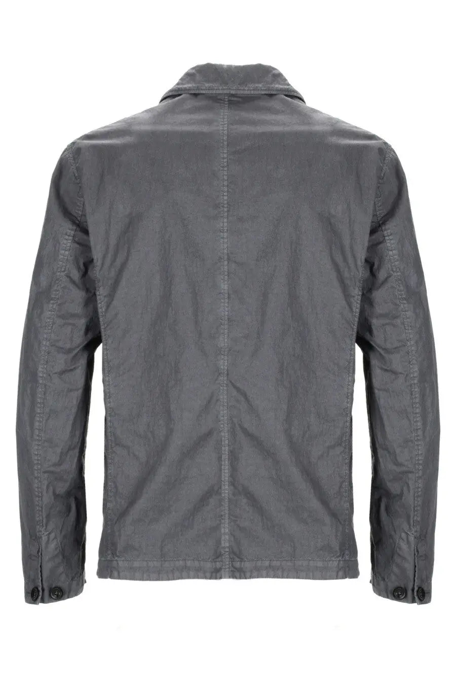 C.P. Company men’s blazer Fili grey dark gray cotton jacket with classic collar and buttoned cuffs