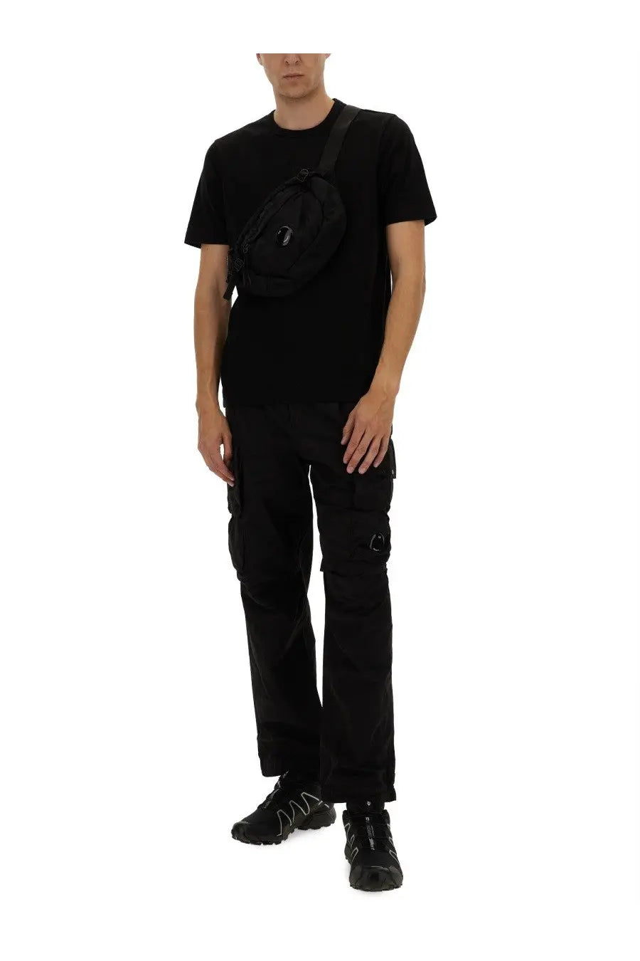 C.P. Company Men's Cargo Pants Black, view 2