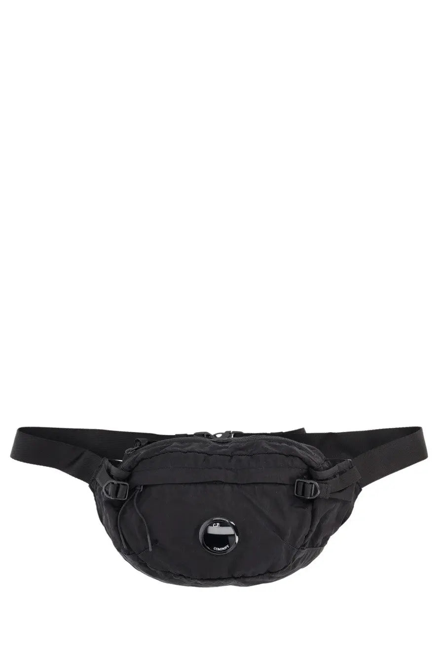 Black c.p. company men’s pouch made of nylon in black featuring compact design and durable material