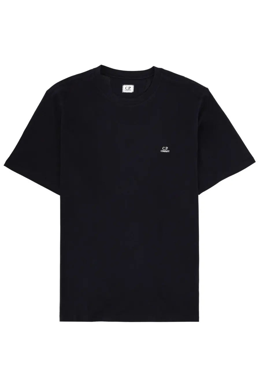 Black c.p. company men’s shirt con blue showcasing black cotton fabric and classic design details