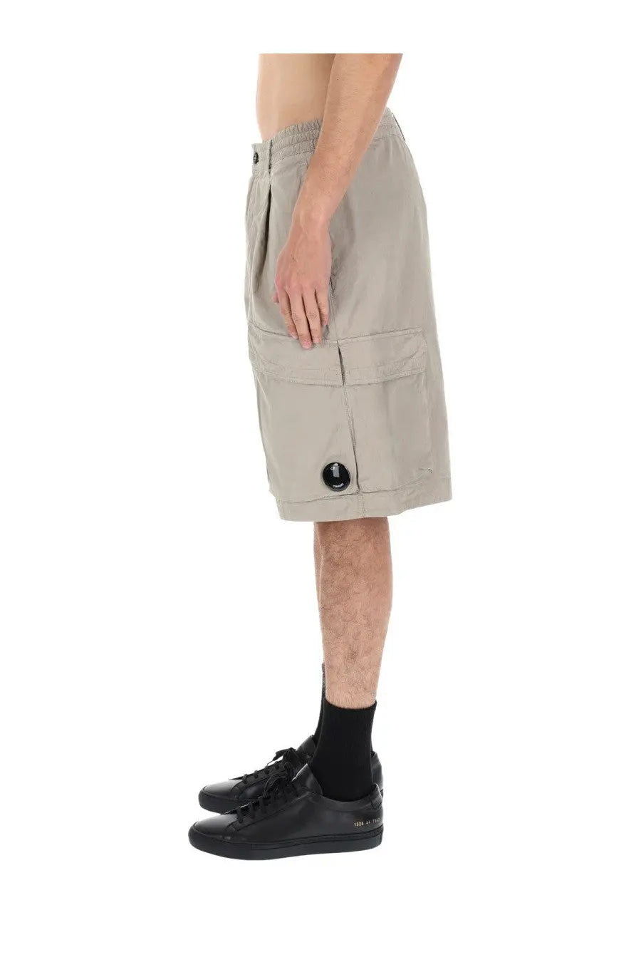 C.P. Company Men's Shorts Cargo with Patch Grey, view 3