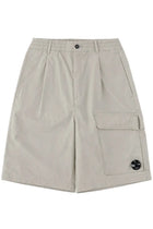 C.P. Company Men's Shorts Cargo with Patch Grey