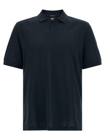 HUGO BOSS Ponti Polo Shirt Blue