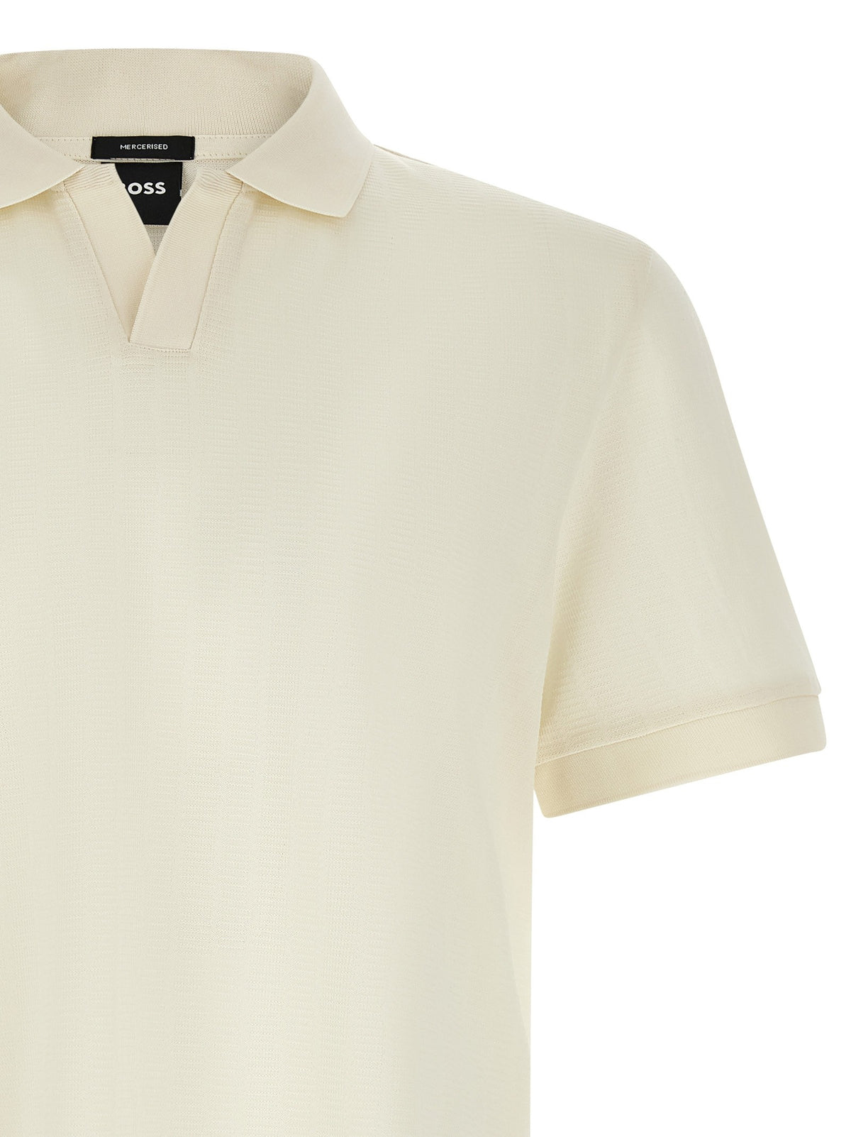 HUGO BOSS Ponti Polo Shirt White