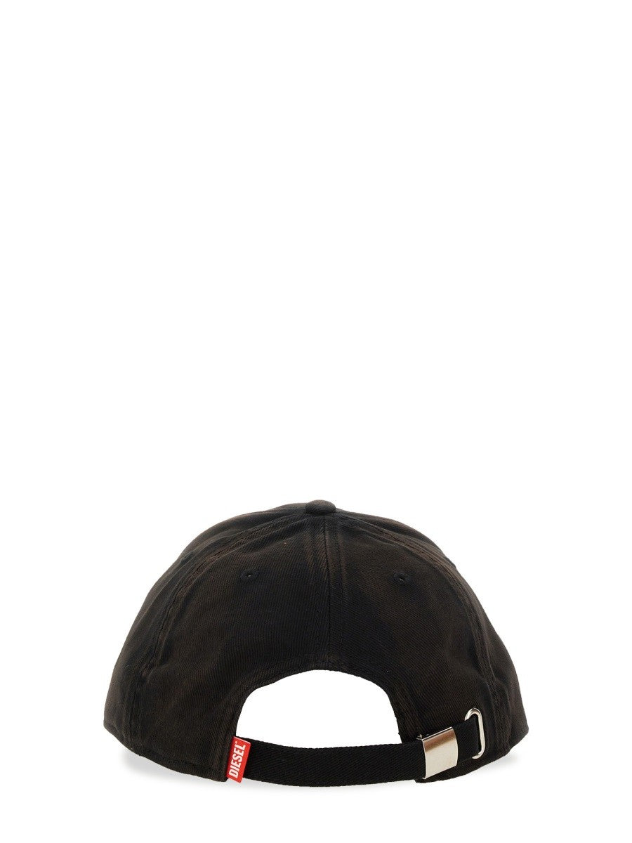 Diesel Men's Run Wash Baseball Cap Brown