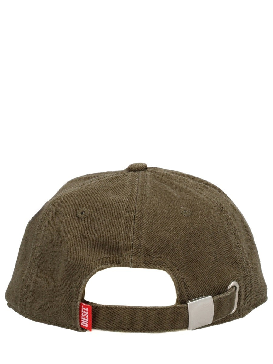 Diesel Men's Run Wash Baseball Cap Green