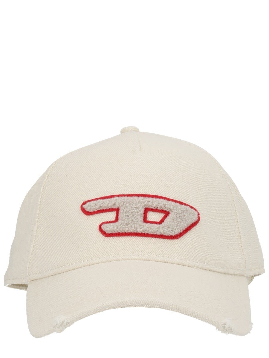 Diesel Men's Spon Baseball Cap White