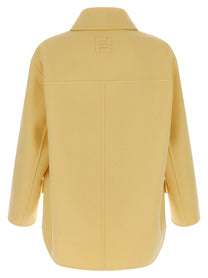 Fendi Caban Coat Yellow