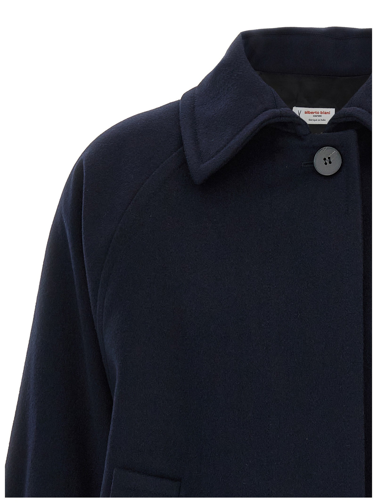 Alberto Biani Caban Coat Blue